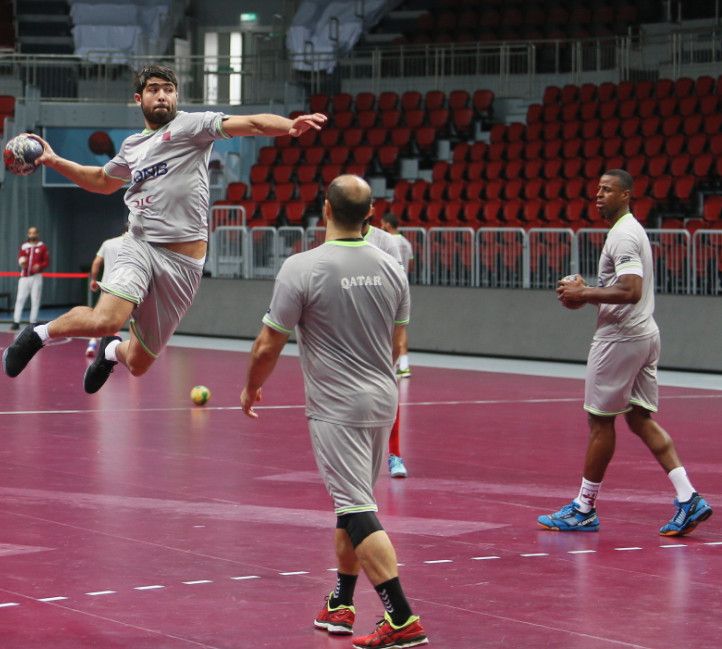 جانب من تدريب المنتخب القطري