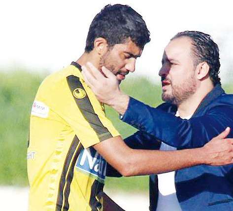 أسامة الدراجي مع رئيس البنزرتي عبدالسلام السعيداني