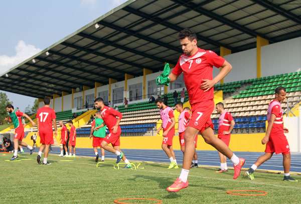 من تدريبات منتخب تونس