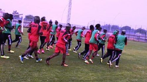 جانب من تدريب المنتخب بمدينة أنطاليا التركية