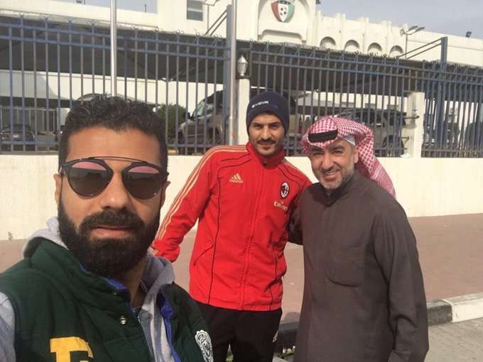 فهد فرحان مدير فريق العربي وحمود ملفي