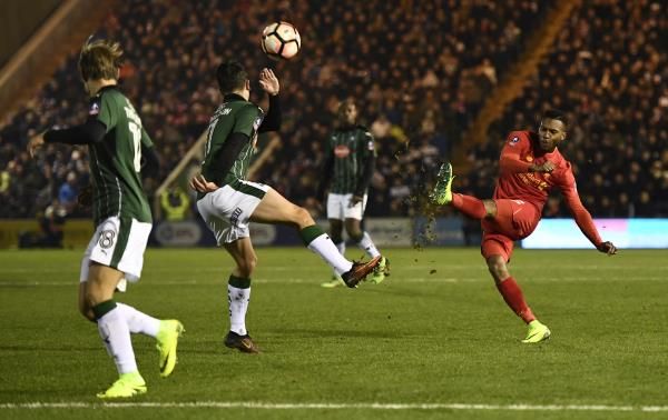 من لقاء ليفربول وبيلموث