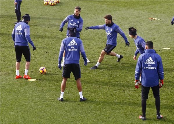 جانب من تدريبات ريال مدريد