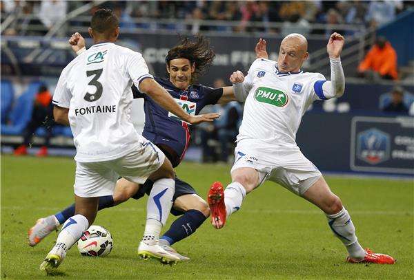 أوكسير خلال مباراة نهائي الكأس أمام سان جيرمان عام 2015