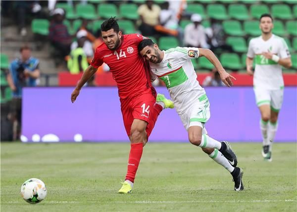 جانب من مباراة تونس والجزائر