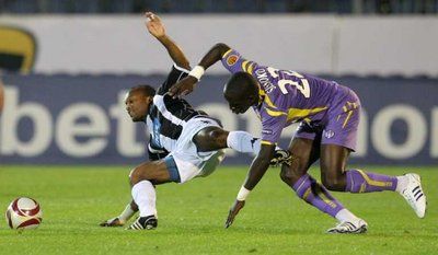 لقطة من مباراة بارتيزان الصربي ضد فريق تولوز الفرنسي