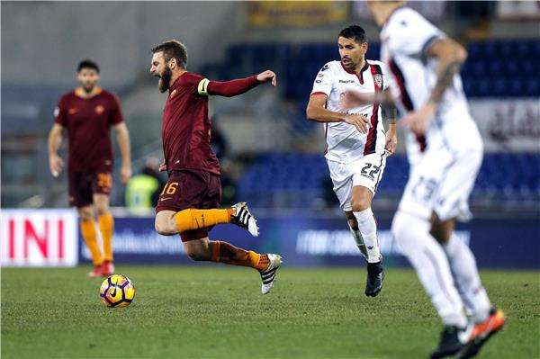 جانب من مباراة روما وكالياري