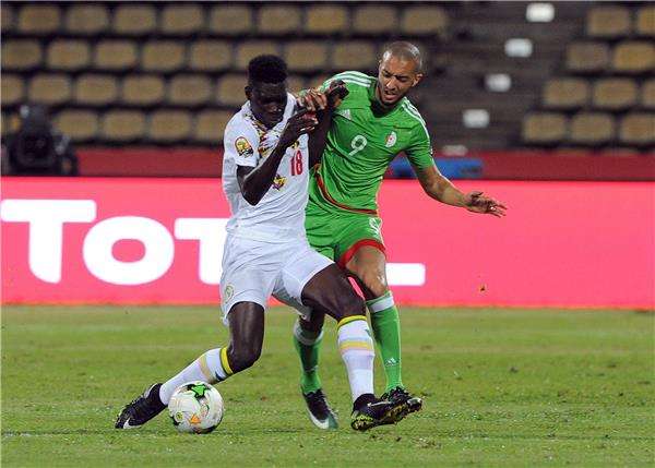 جانب من لقاء الجزائر والسنغال