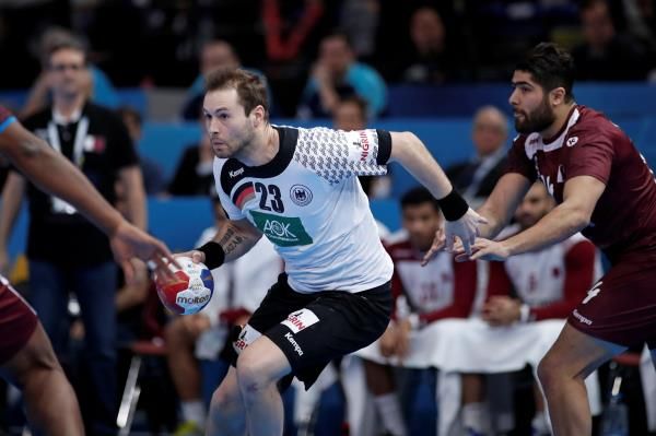 جانب من مباراة قطر وألمانيا