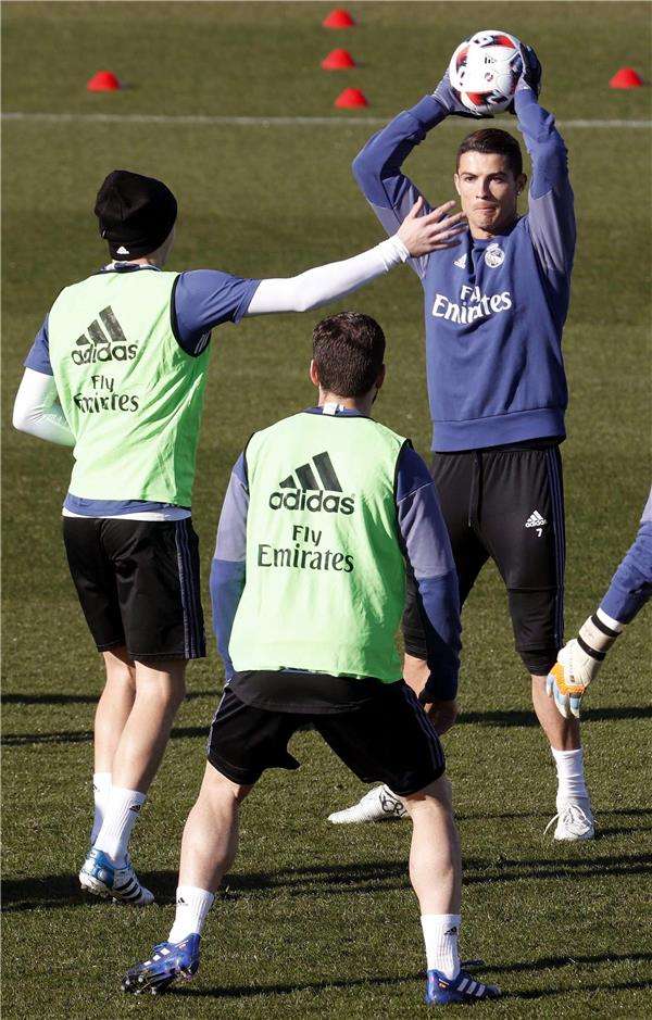 كريستيانو رونالدو في تدريبات اليوم