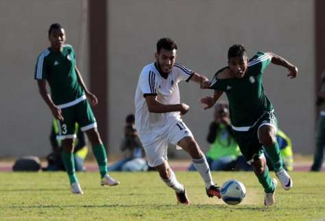 من مباراة نهائي الكأس بين الأهلي طرابلس والهلال