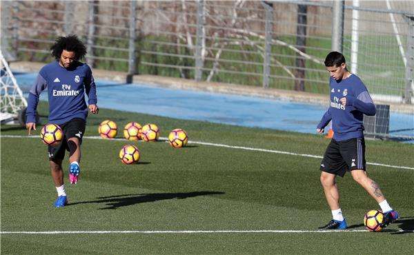 مارسيلو من تدريبات الفريق اليوم