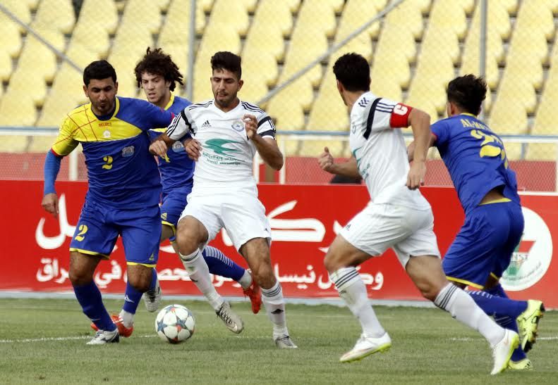 لقطة من إحدى مباريات الزوراء في الدوري العراقي