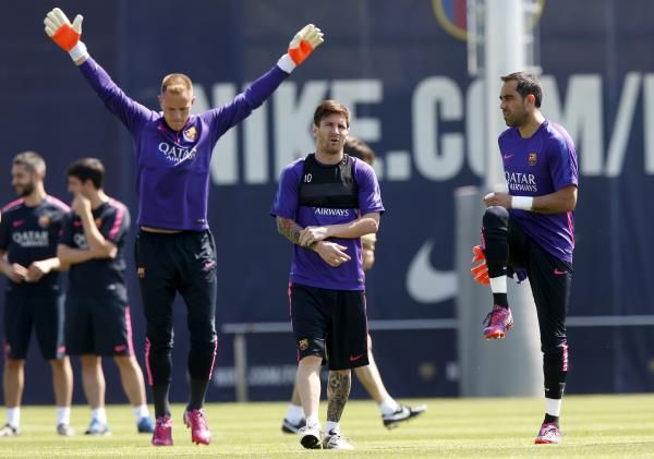 جوردي ماسيب في تدريبات برشلونة