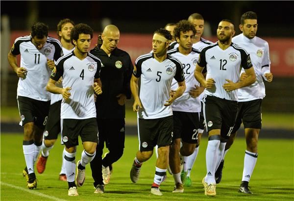 من تدريبات مصر استعدادا لبوركينا فاسو