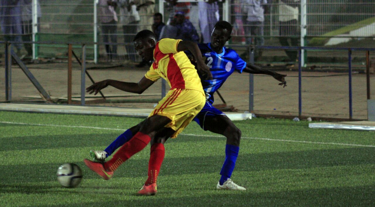 من مباراة الأهلي شندي مع المريخ نيالا