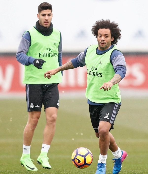 مارسيلو فى التدريبات