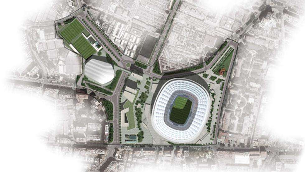 رسم توضيحي للملعب