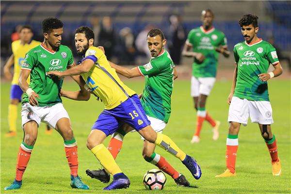 لقطة من إحدى مباريات الاتفاق في الدوري السعودي