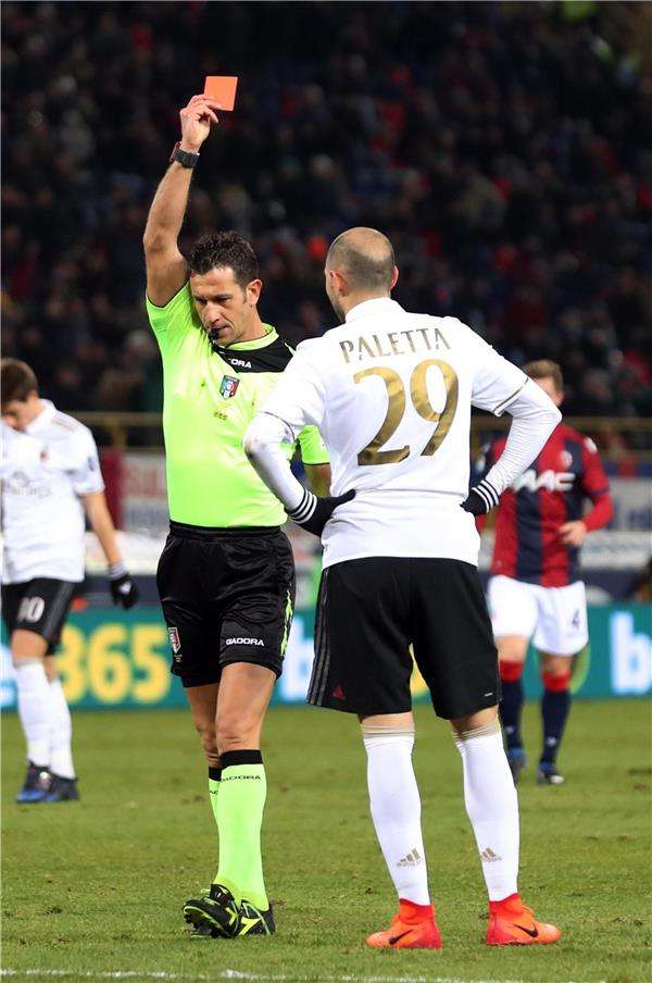 باليتا أثناء طرده في اللقاء