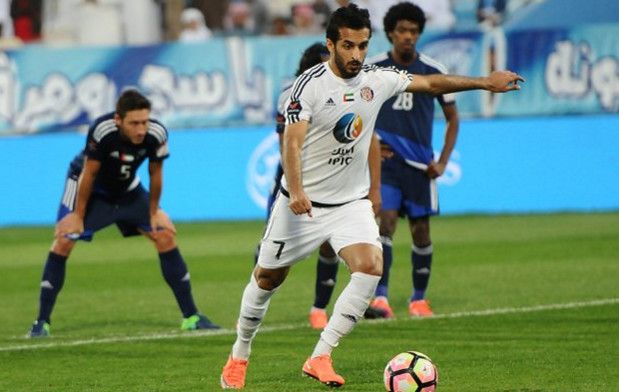 جانب من مباراة الجزيرة وبني ياس