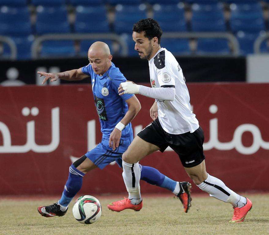 من لقاء الأهلي والرمثا اليوم