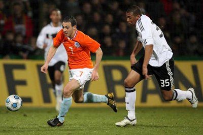 أمرابط بقميص شباب هولندا ضد شباب ألمانيا