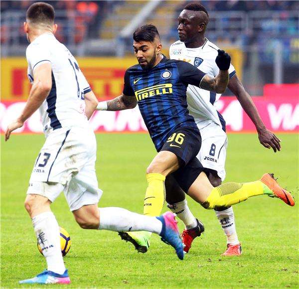 جانب من مباراة إنتر ميلان وإمبولي