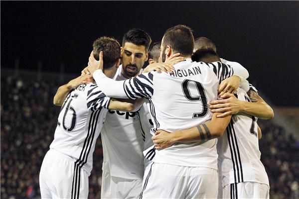 فرحة لاعبي يوفنتوس