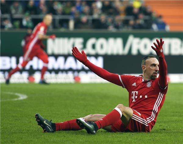 ريبيري لن يلحق بالمباراة