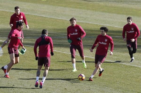 جانب من تدريبات أتلتيكو