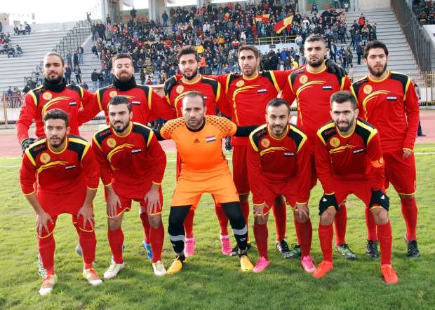 صورة أرشيفية للاعبي تشرين