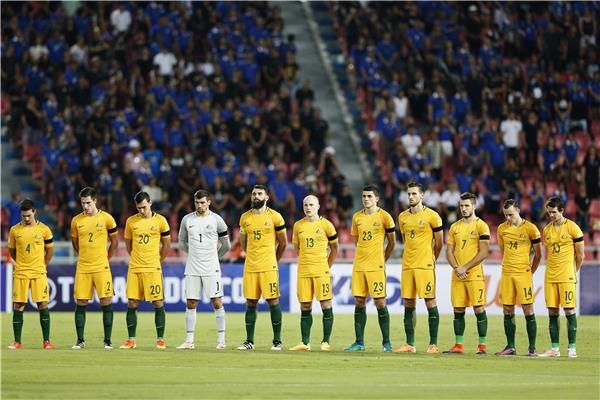 لاعبو المنتخب الأسترالي