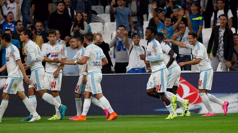 فرحة لاعبي مارسيليا