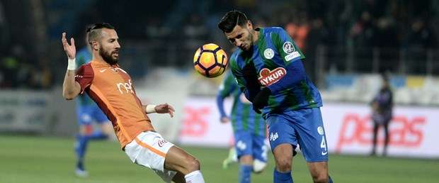 جانب من مباراة جالطة سراي وتشايكور