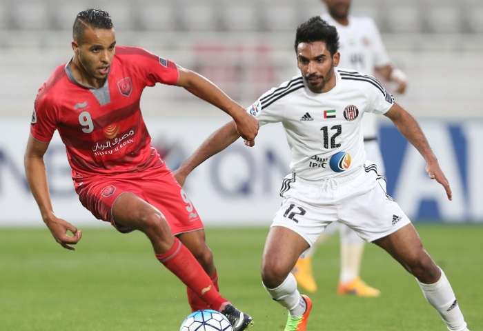 يوسف العربي نجم لخويا قدم مباراة مميزة وأحرز هدفين