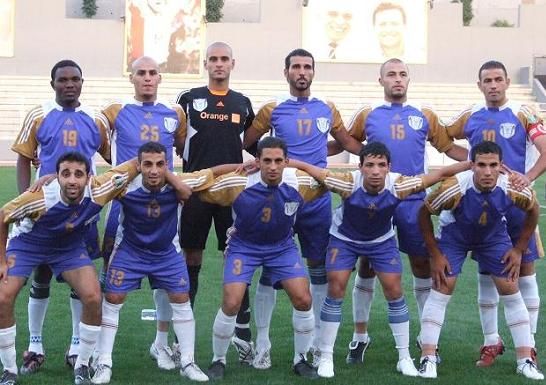 فريق اليرموك قبل بداية المباراة