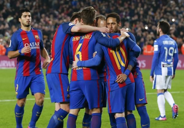 لاعبو برشلونة