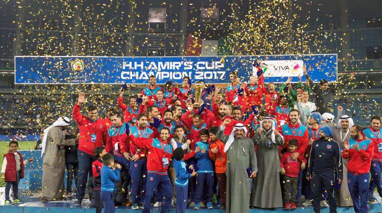 جانب من تتويج الكويت