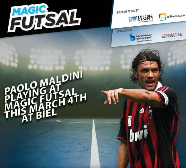 مالديني يخوض مباراة فوتسال في بيروت