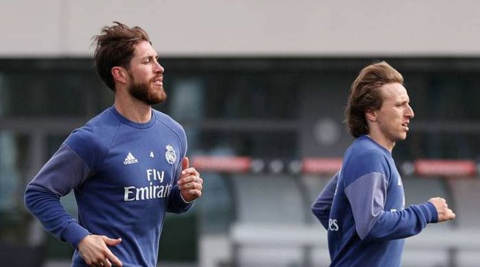 جانب من تدريبات ريال مدريد 