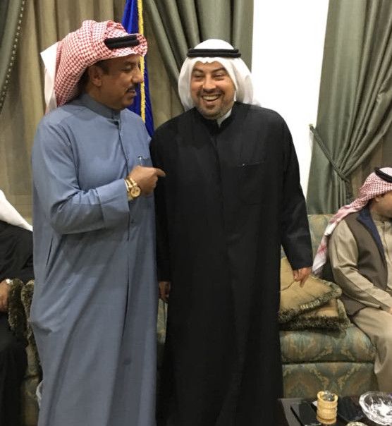 سعود بوحمد مع الشيخ طلال الفهد