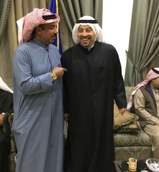 سعود بوحمد مع الشيخ طلال الفهد