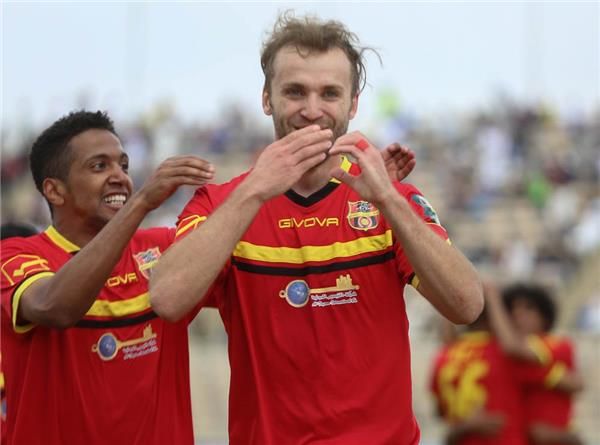 فرحة لاعبي وج بالهدف