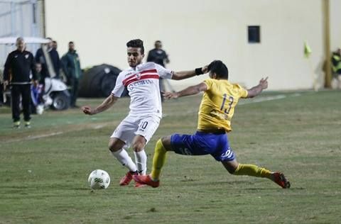 مصطفى فتحي تألق مع الزمالك خلال المباراة