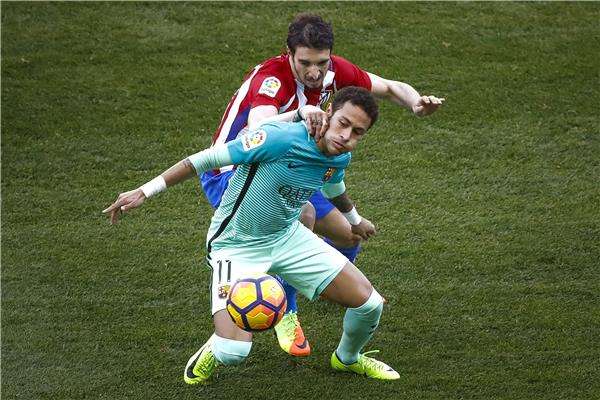نيمار من لقاء أتلتيكو مدريد