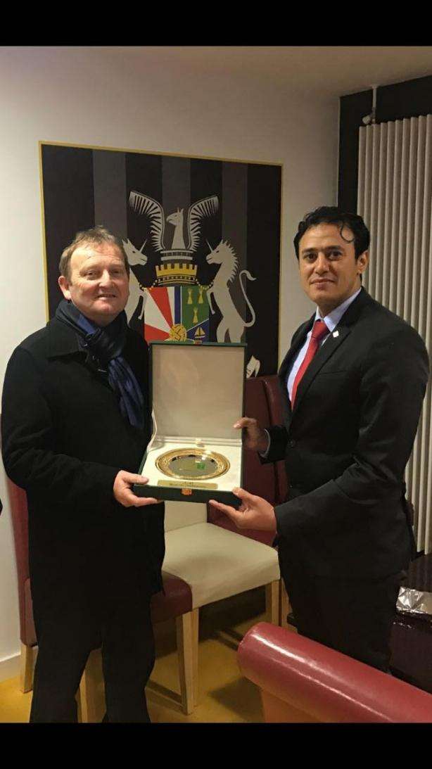 استقبال رئيس الاتحاد الأيرلندي لمرعي العواجي