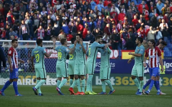 برشلونة تخطى عقبة أتلتيكو مدريد بهدفين لهدف