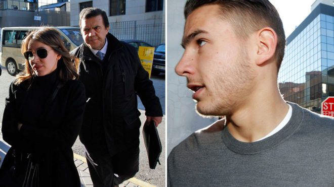 المحكمة تدين اللاعب وصديقته