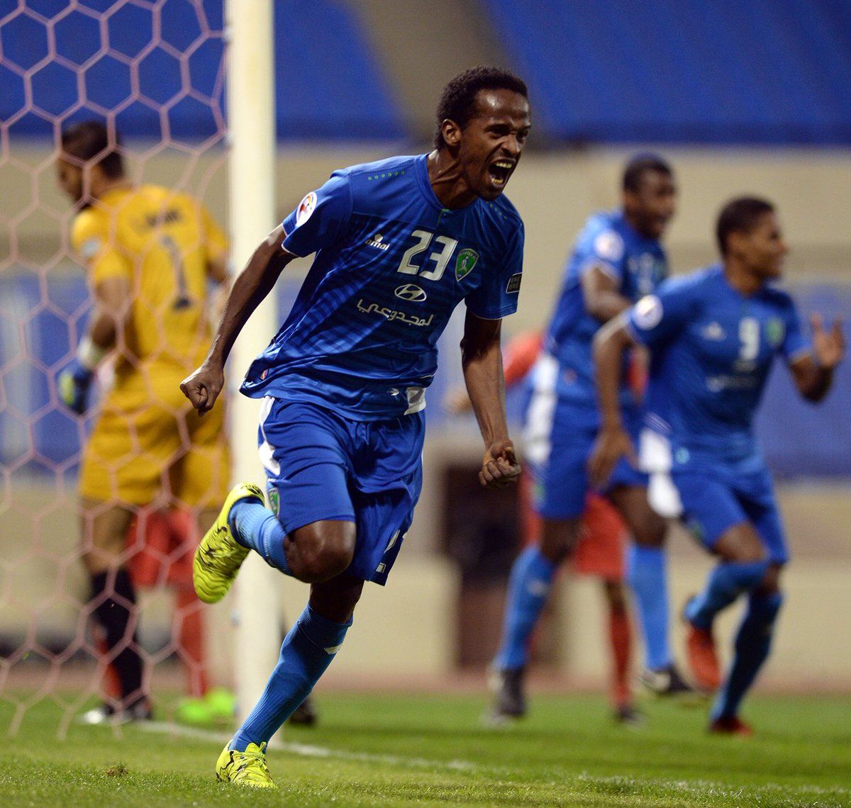  فرحة سياف البيشي بهدفه